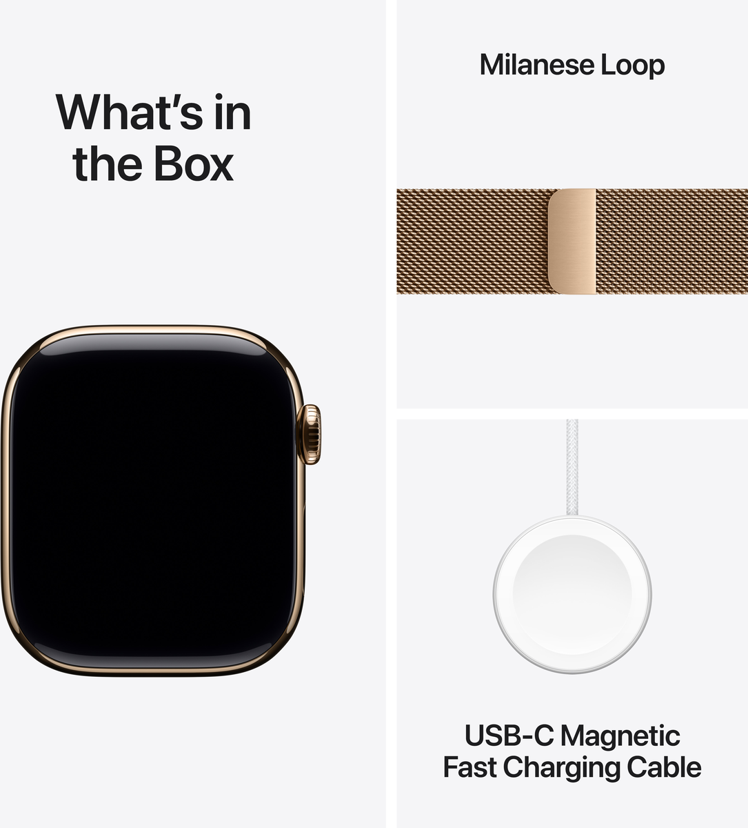 Apple Watch Series 10 42mm GPS+Cellular Milanese Gold Titanium 2024 MX083QA/A