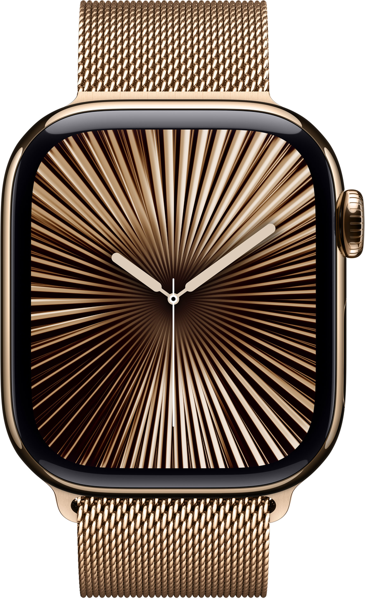 Apple Watch Series 10 42mm GPS+Cellular Milanese Gold Titanium 2024 MX083QA/A