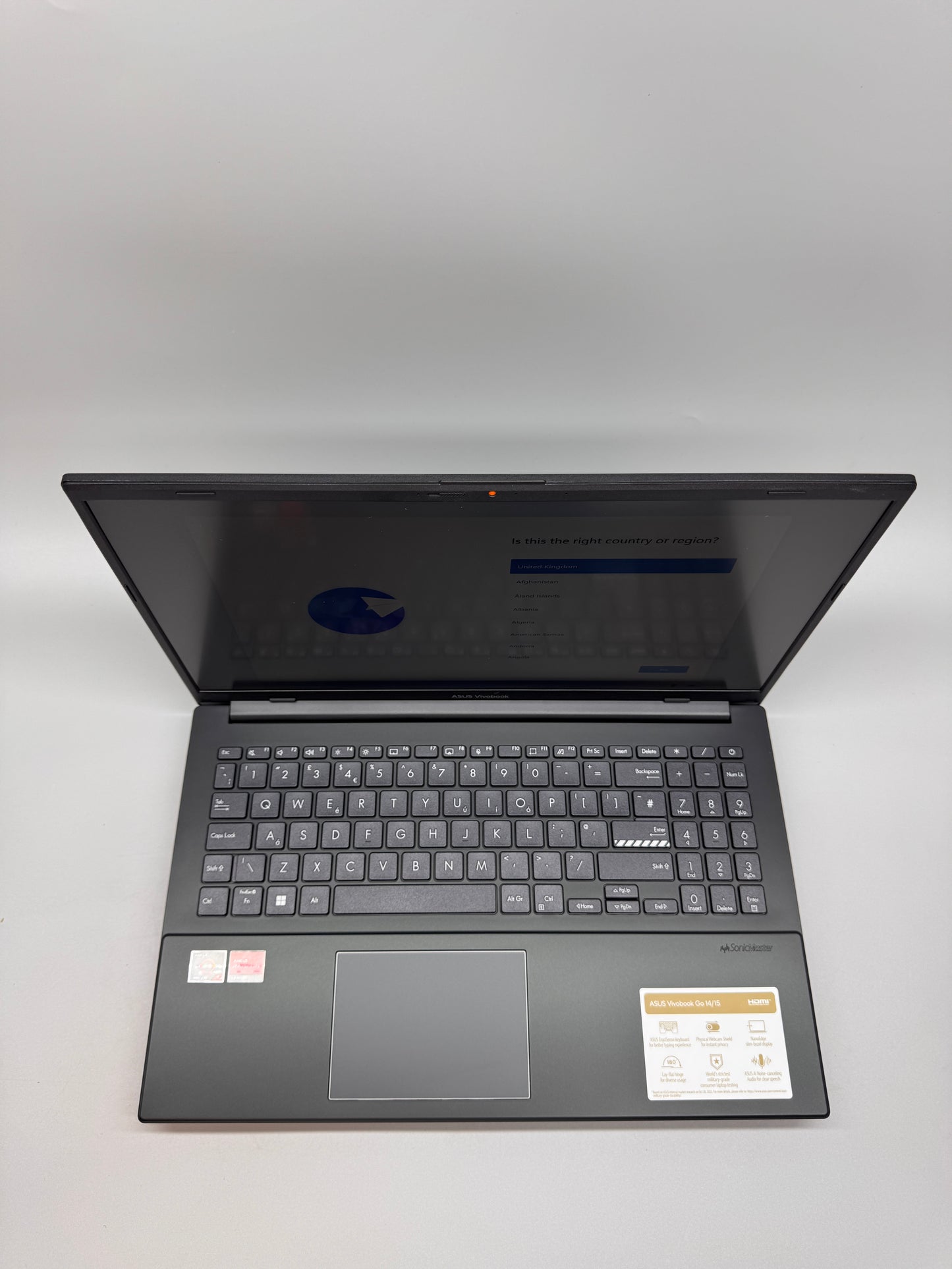 Asus VivoBook Go 15in IPS Laptop AMD Ryzen 5 7520U AMD Radeon 610M 16GB RAM 512GB SSD Windows 11 Home Black E1504FA-BQ2566W