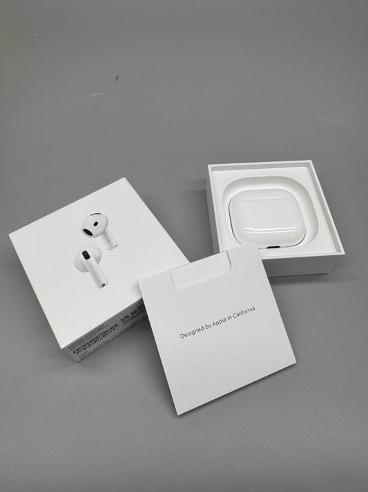 Apple AirPods 4 White Wireless Bluetooth Noise Cancelling Earbud In Ear MXP93ZM/A
