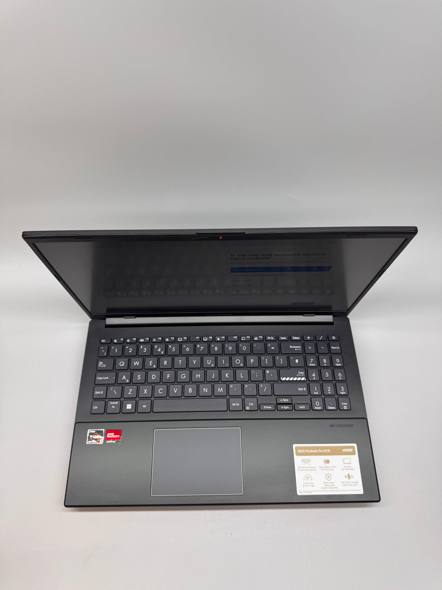 Asus VivoBook Go 15in IPS Laptop AMD Ryzen 5 7520U AMD Radeon 610M 16GB RAM 512GB SSD Windows 11 Home Black E1504FA-BQ2566W