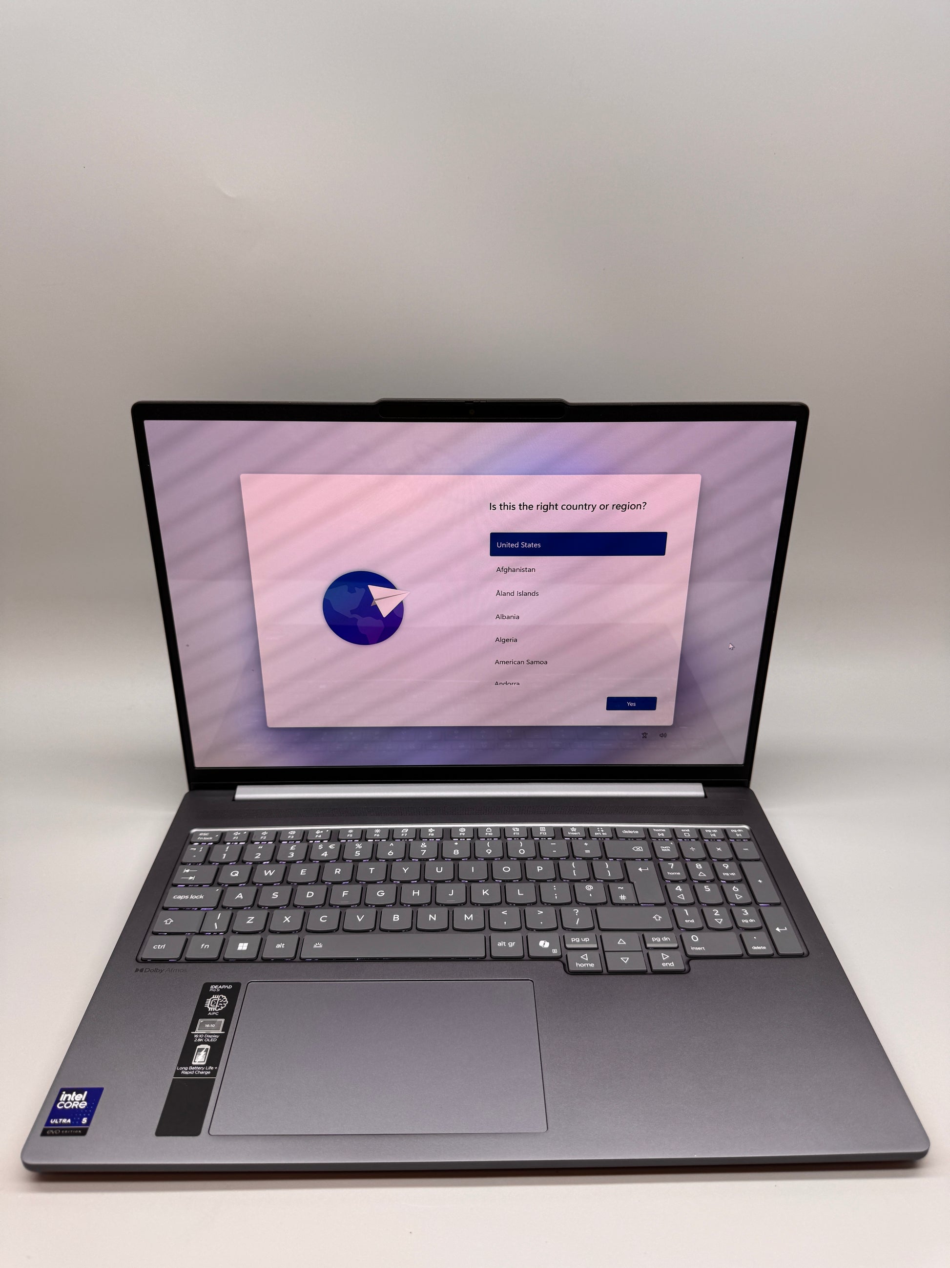 Lenovo IdeaPad Pro 5 16IAH10 16in Laptop Intel Core Ultra 225H 14 Arc 130T 24GB RAM 1TB SSD OLED Windows 11 Home Grey 83JM0039UK