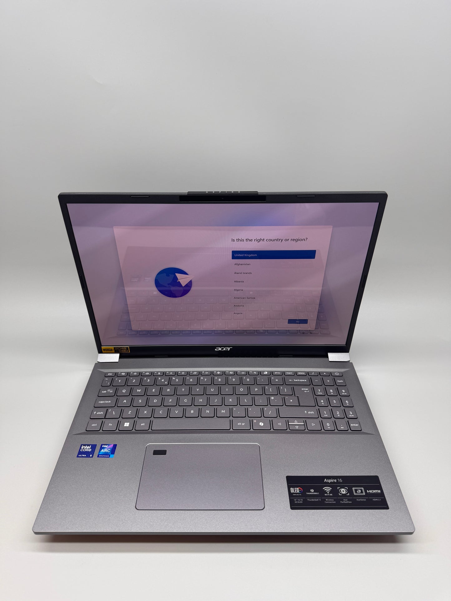 Acer Aspire 16in Laptop Intel Core Ultra 5 125H 14 16GB RAM 512GB SSD OLED Windows 11 Home Iron NX.J5LEK.003 A16-71M-56LE