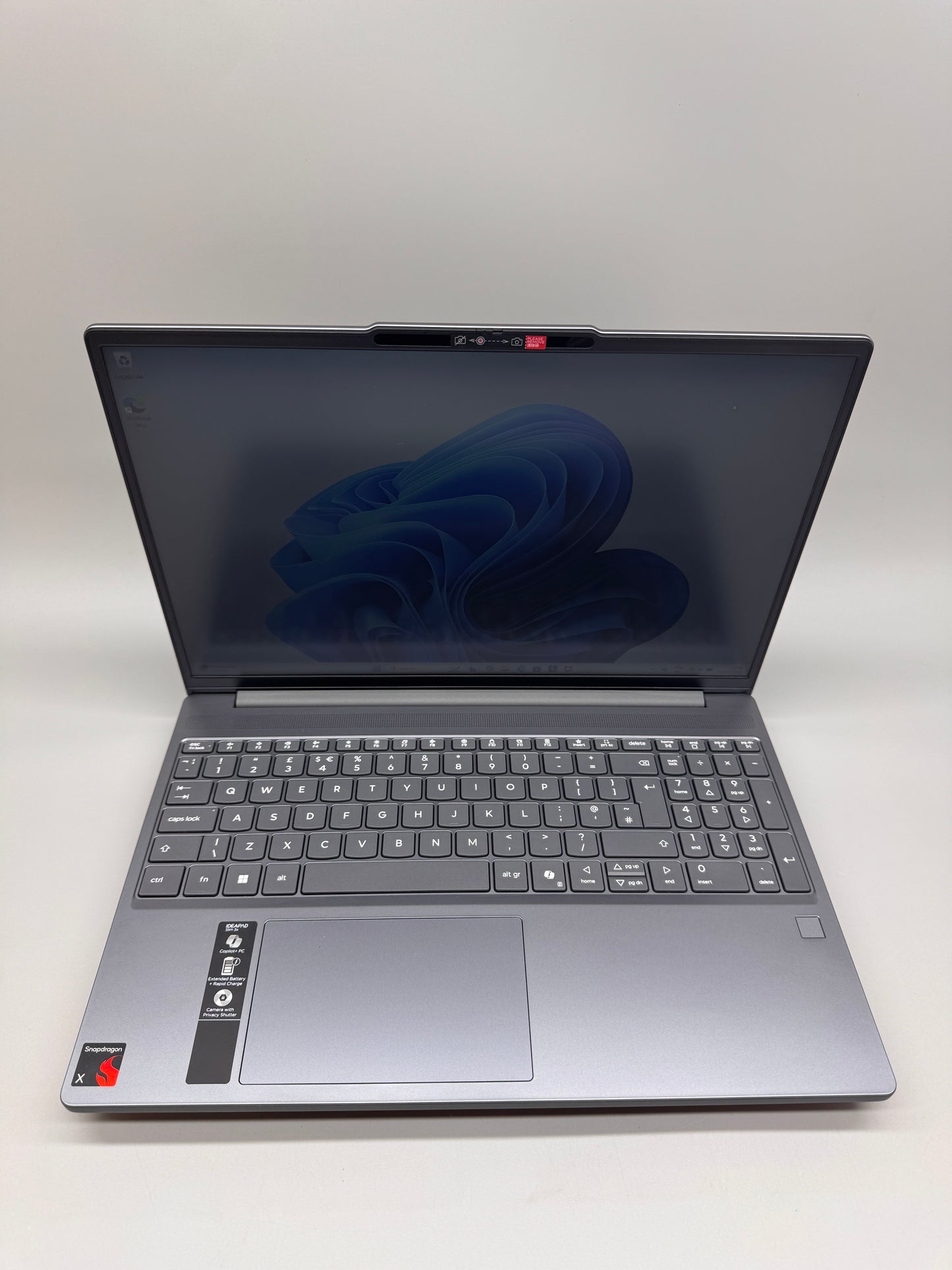 Lenovo IdeaPad Slim 3 15Q8X10 15in Copilot+ PC Laptop Qualcomm Snapdragon X1-26-100 16GB RAM 1TB SSD Windows 11 Home IPS Grey 83N3002CUK