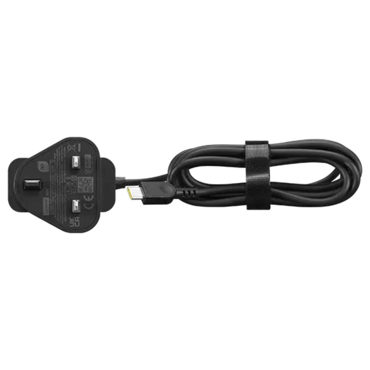 Lenovo 65W USB-C Wall Power Adapter UK 3-Pin Plug 1.7m PD 3.0 5/9/15/20V Black